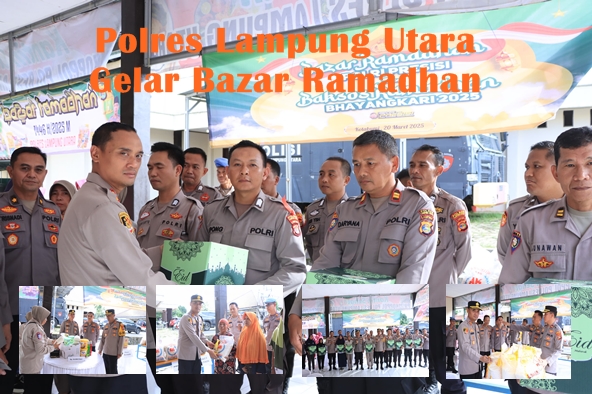 Polres Lampung Utara Menggelar Bazar Ramadhan 1446 H,