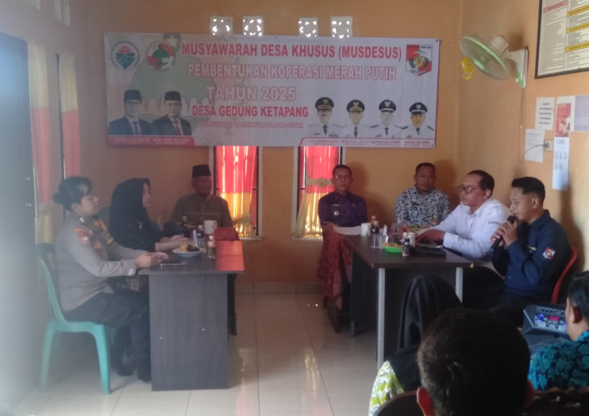 Musdesus Koperasi Merah Putih PEMDES Gedung Ketapang Sungkai Selatan