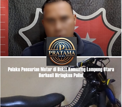 Pelaku pencurian motor di Bukit Kemuning Lampung Utara 