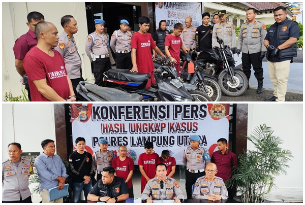 Jajaran Polres Lampung Utara Berhasil Mengungkap Kasus 3C