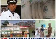 Pemerintah Desa Kota Agung, Kecamatan Sungkai Selatan, Lampung Utara, hari ini menyalurkan Penerima Bantuan Pangan (PBP) kepada 250 Keluarga Penerima Manfaat (KPM)