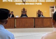 Komisi Informasi (KI) Provinsi Lampung menggelar sidang putusan atas sengketa Informasi Publik