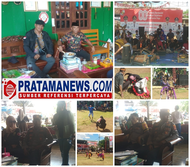 Pemerintah Desa Sri Agung, Kecamatan Sungkai Jaya, Kabupaten Lampung Utara, menggelar pentas seni budaya Kuda Lumping sebagai penutup perayaan HUT RI ke-80