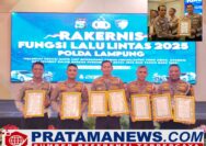 Sat Lantas Polres Lampung Utara kembali menunjukkan prestasi gemilang dengan berhasil meraih tujuh penghargaan sekaligus pada kegiatan Rapat Kerja Teknis (Rakernis) Fungsi Lalu Lintas Polda Lampung tahun 2025 pada Rabu (10/12/25).