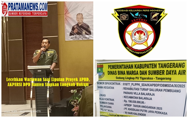 Dewan Pimpinan Daerah (DPD) Asosiasi Keluarga Pers Indonesia (AKPERSI) Provinsi Banten mengecam keras dugaan pelecehan verbal yang dialami Wakil Ketua (Waka) AKPERSI DPC Kabupaten Bogor