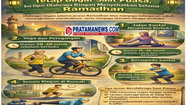 Foto: Tetap Bugar Saat Puasa, Ini Opsi Olahraga Ringan Menyehatkan Selama Ramadhan 1447 H