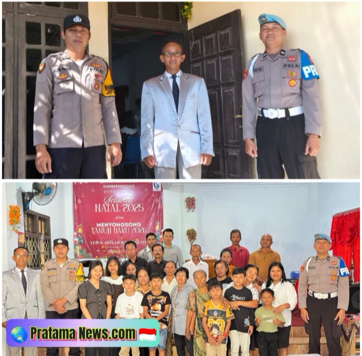 Bhabinkamtibmas Desa Barurejo kecamatan siliragung Banyuwangi Amankan Ibadah Jumat Agung di GPdI Sumbermanggis