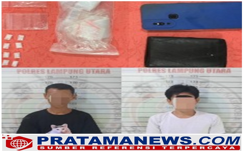 Kembali Sat Narkoba Polres Lampung Utara Ungkap Kasus Narkotika, Dua Pelaku Diamankan