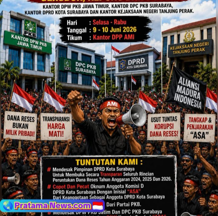 AMI Ancam Kepung DPRD Surabaya dan Kantor PKB, Desak Oknum Anggota Dewan Dipecat