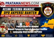 Foto: Ketum AKPERSI "Rino Triyono" Serahkan SK Mandat ke DPD Provinsi Banten
