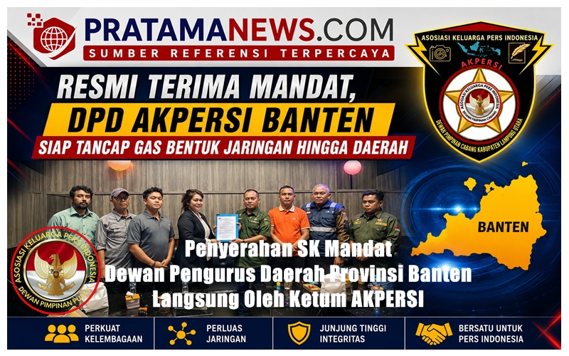 Resmi Terima Mandat, DPD AKPERSI Banten Siap Tancap Gas Bentuk Jaringan Hingga Daerah