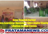 Foto: Gelar Rembuk Serius! Desa Sawojajar Upayakan Tekan Angka Stunting, Libatkan Semua Elemen