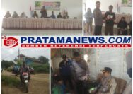 Foto: Kades Talang Jali Harun Apriyanto Bersama Rombongan Antarkan Bantuan ke Rumah KPM