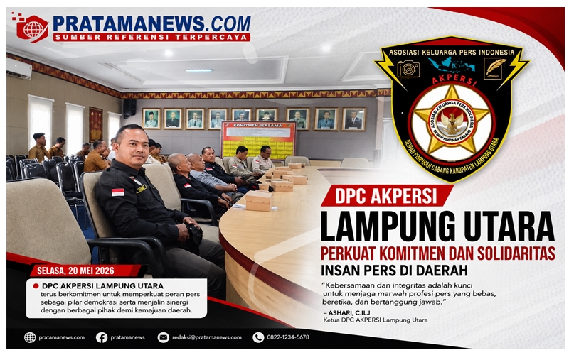 Gaungkan Semangat Persatuan, Ketua DPC AKPERSI Lampung Utara Serukan Kebangkitan Nasional 2026!