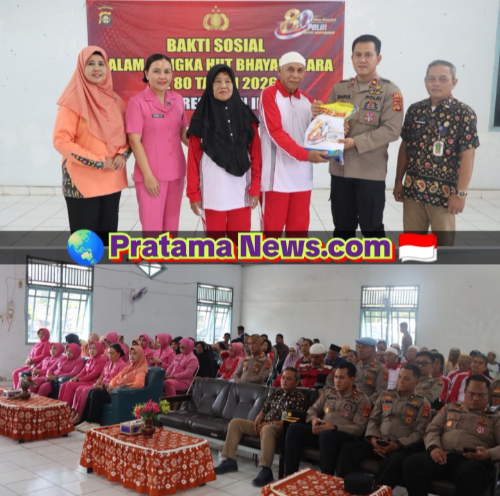 Polres Ogan Ilir Tebar Kepedulian, Sambut HUT Bhayangkara ke-80 dengan Bakti Sosial untuk Lansia di Panti Harapan Kita