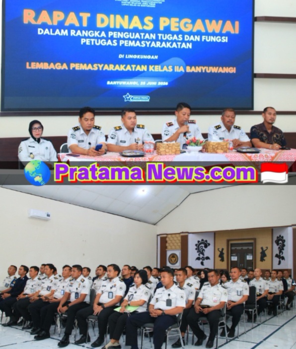 Tegakkan Aturan Tanpa Kompromi, Kalapas Banyuwangi Beri Arahan kepada Pegawai Demi Stabilitas Keamanan Lapas