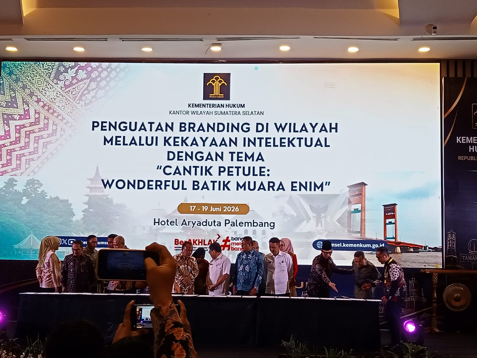 Penguatan Branding di Wilayah Melalui Kekayaan Intelektual kementerian hukum sumsel tahun 2026 