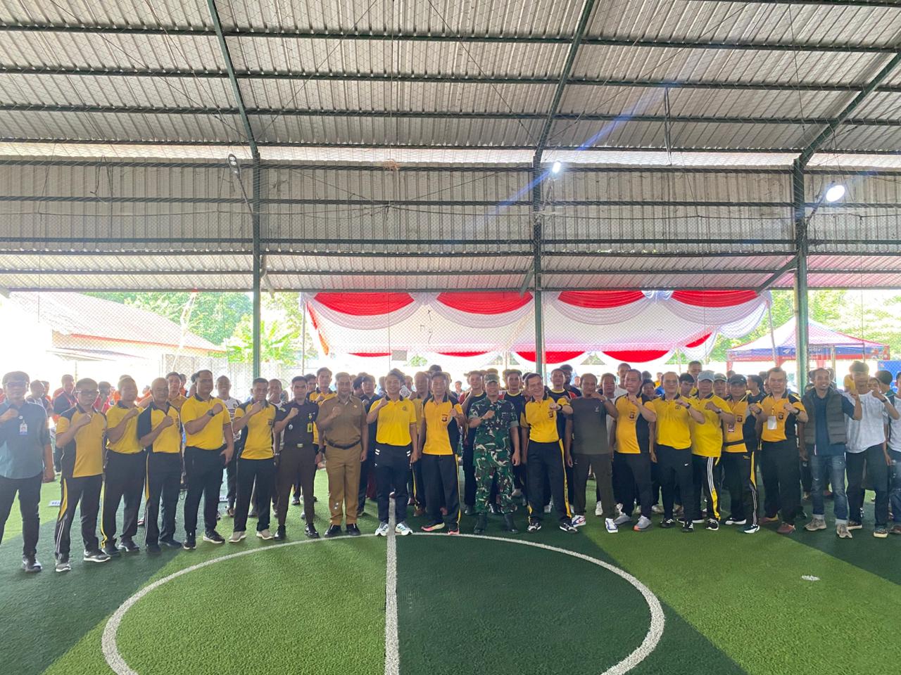 KAPOLRES OGAN ILIR RESMI BUKA TURNAMEN FUTSAL KAPOLRES CUP DALAM RANGKA HUT BHAYANGKARA KE-80