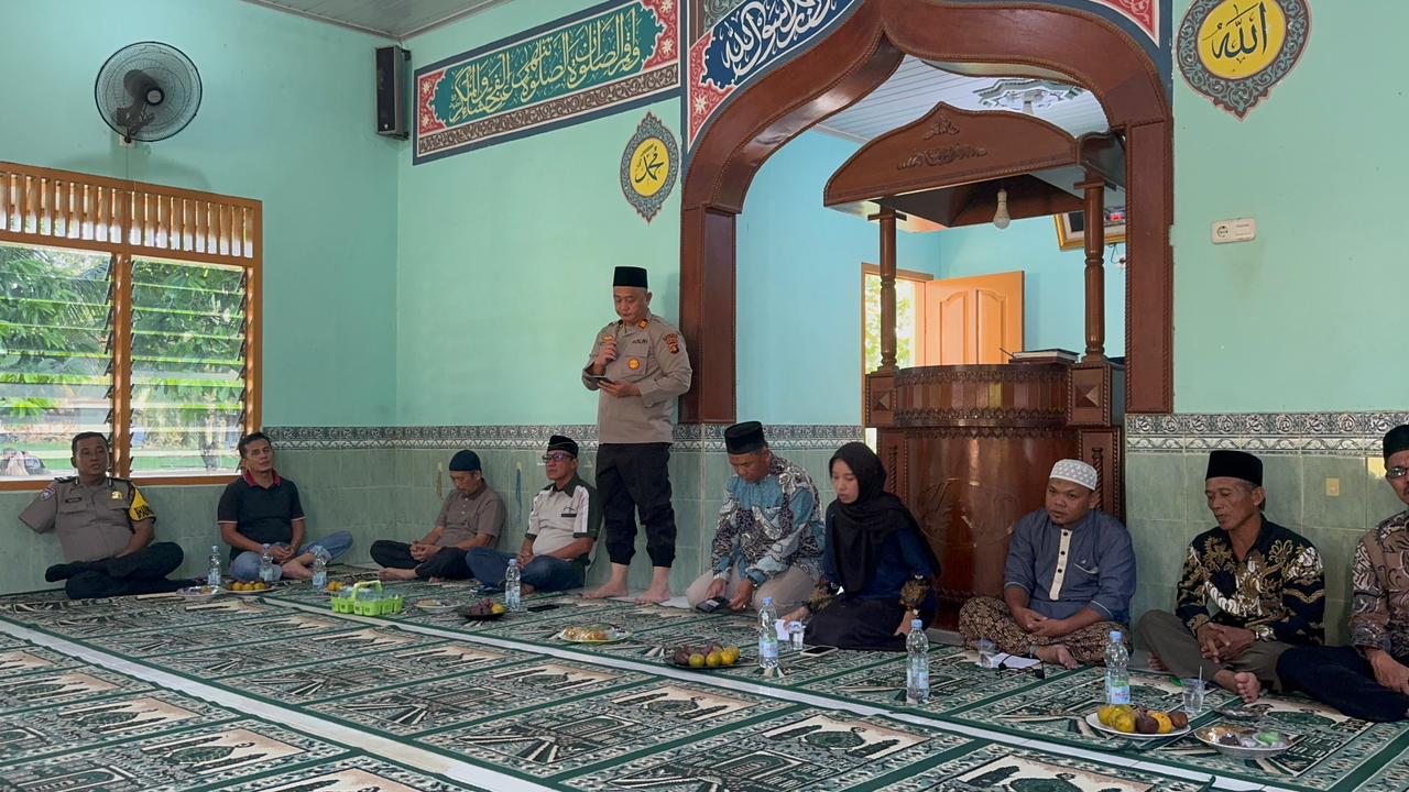 Polsek Tanjung Raja Berbagi Santunan Anak Yatim Piatu