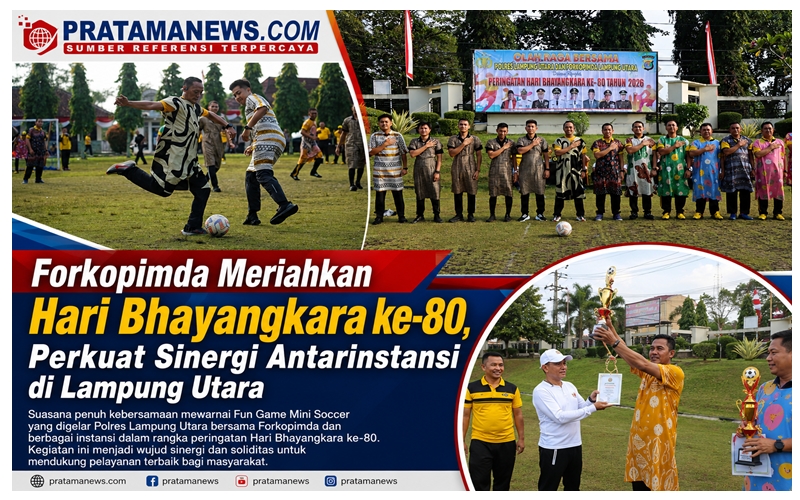 Forkopimda Meriahkan Hari Bhayangkara ke-80, Perkuat Sinergi Antarinstansi di Lampung Utara