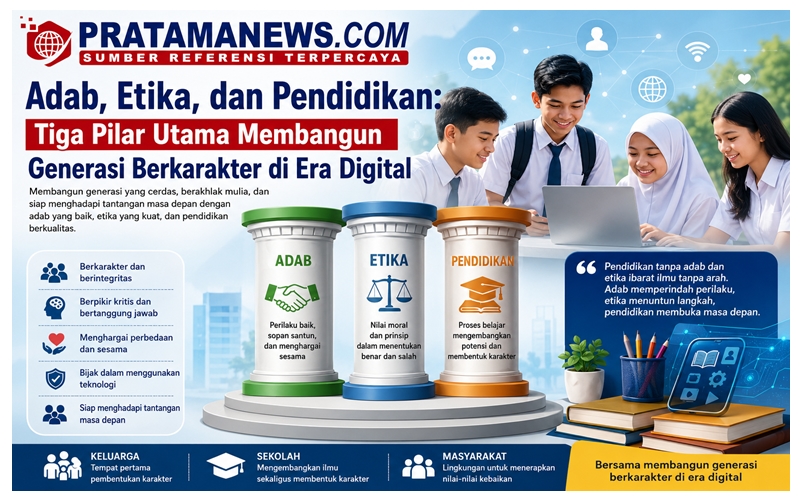 Adab, Etika, dan Pendidikan! 3 Pilar Utama Membangun Generasi Berkarakter di Era Digital