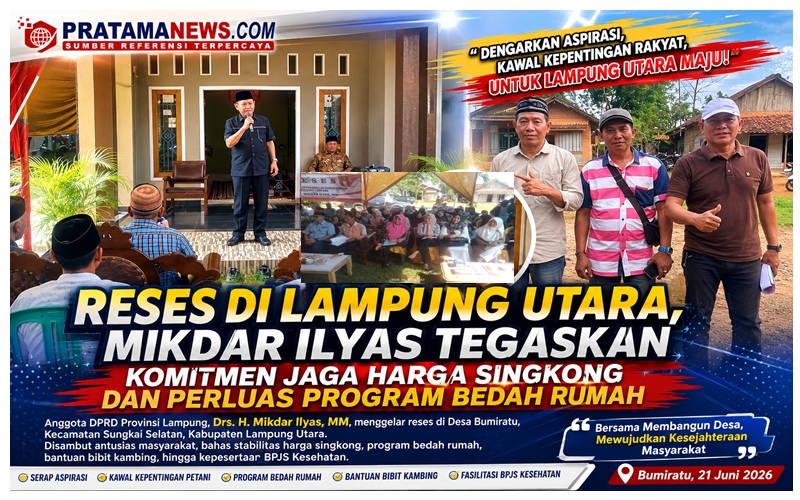 Reses di Lampung Utara, Mikdar Ilyas Tegaskan Komitmen Jaga Harga Singkong dan Perluas Program Bedah Rumah