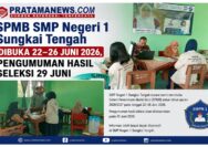 Foto AI: SPMB SMP Negeri 1 Sungkai Tengah Dibuka 22–26 Juni 2026, Pengumuman Hasil Seleksi 29 Juni