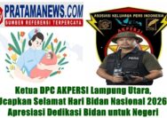 Fofo: Ketua DPC AKPERSI Lampung Utara, Ucapkan Selamat Hari Bidan Nasional 2026, Apresiasi Dedikasi Bidan untuk Negeri