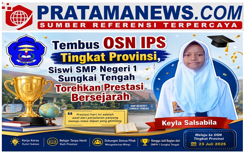 Tembus OSN IPS Tingkat Provinsi, Siswi SMP Negeri 1 Sungkai Tengah Torehkan Prestasi Bersejarah