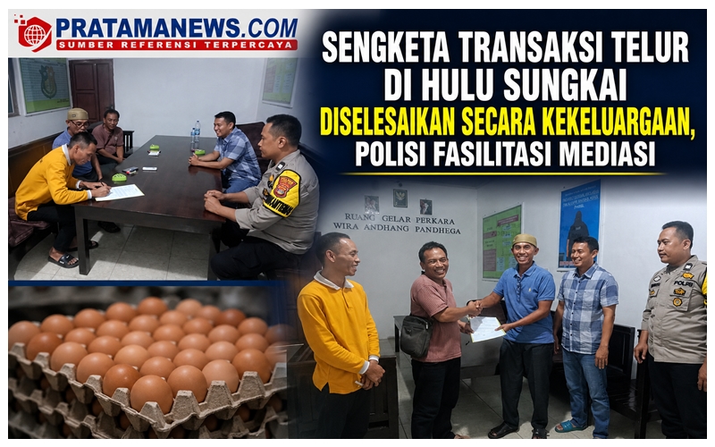 Sengketa Transaksi Telur di Hulu Sungkai Diselesaikan Secara Kekeluargaan, Polisi Fasilitasi Mediasi