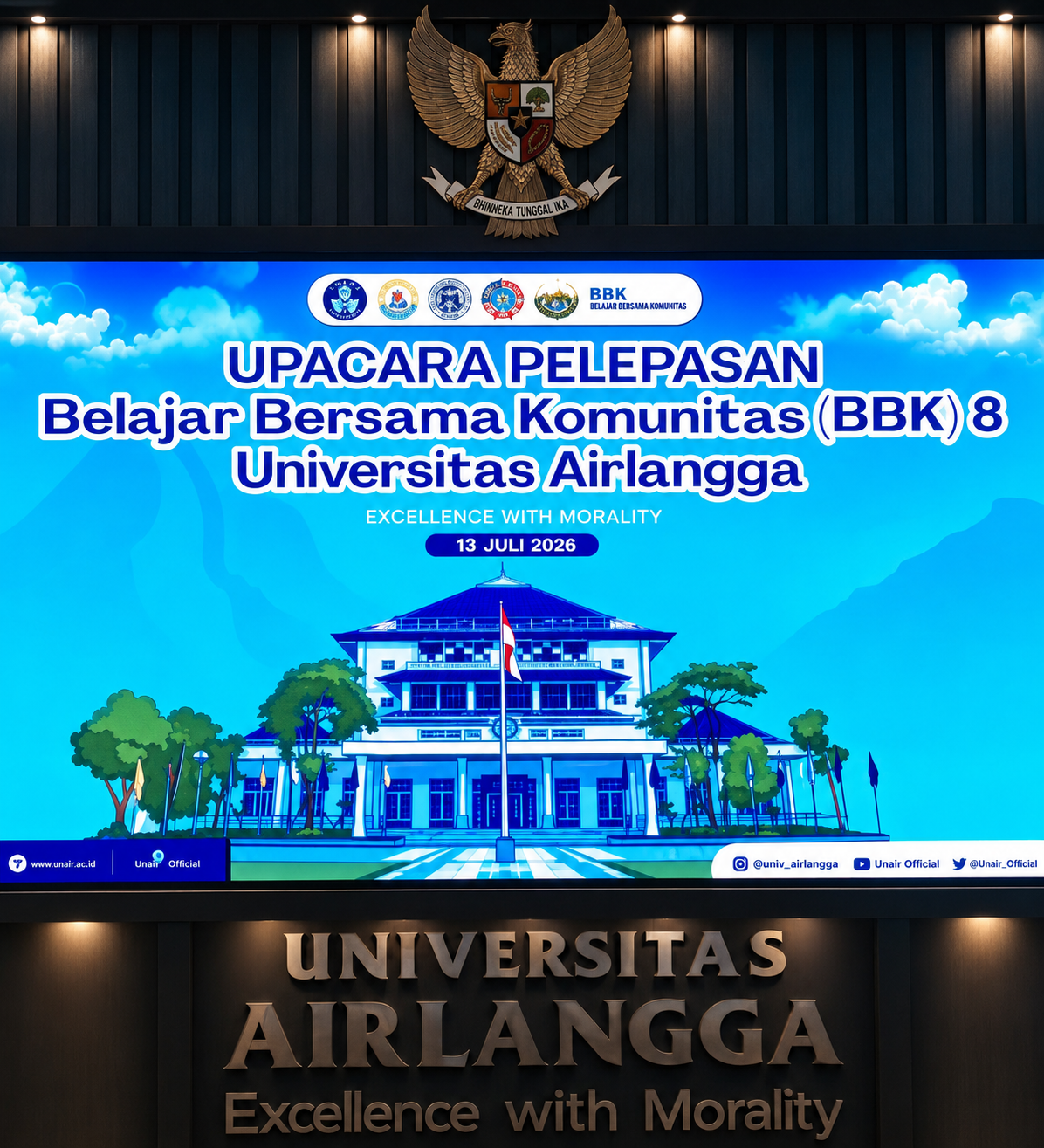 Pelepasan BBK ke-8 Universitas Airlangga, 2.360 Mahasiswa Siap Mengabdi untuk Masyarakat