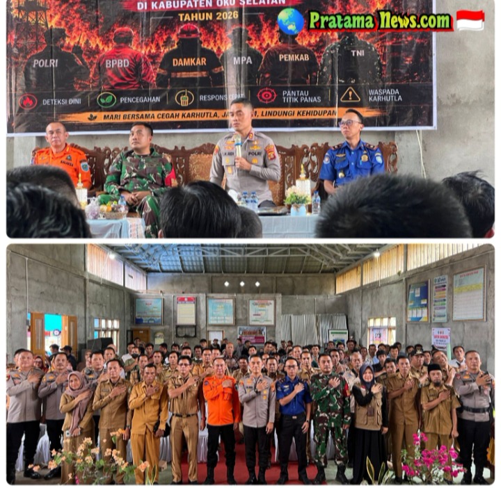 Libatkan 500 Warga, Polres OKU Selatan Intensifkan Pencegahan Karhutla