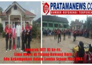 Semarak HUT RI ke-81, Lima Dawis di Tulang Bawang Baru Adu Kekompakan dalam Lomba Senam Mars PKK