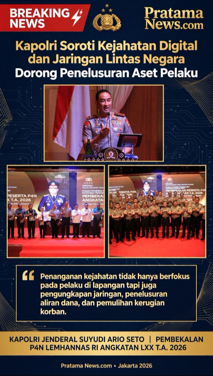 Kapolri Soroti Kejahatan Digital dan Jaringan Lintas Negara, Dorong Penelusuran Aset Pelaku