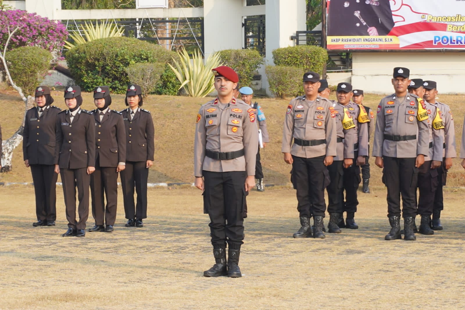 Polres Lampung Utara Gelar Upacara Hari Kesaktian Pancasila, Tanamkan Nilai Persatuan dan Kebangsaan
