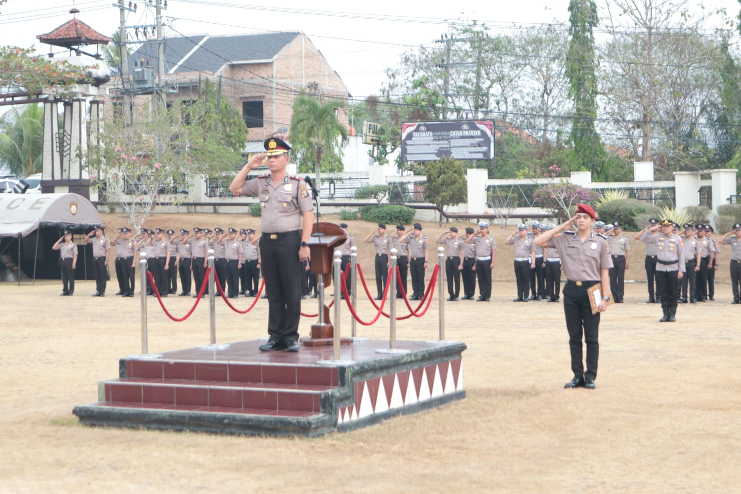 Polres Lampung Utara Gelar Upacara Peringatan Hari Sumpah Pemuda ke-98 Tahun 2026