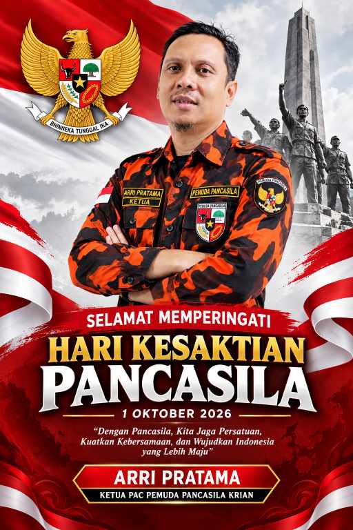 Memperingati Hari Kesaktian Pancasila, Arri Pratama Ajak Masyarakat Perkuat Persatuan dan Nilai-Nilai Pancasila